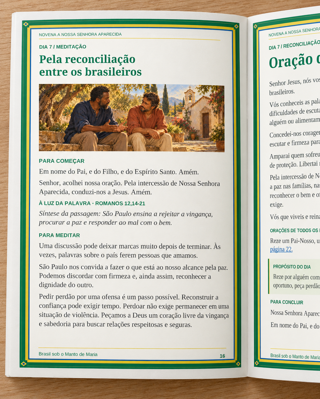 Página 16 sobre reconciliação